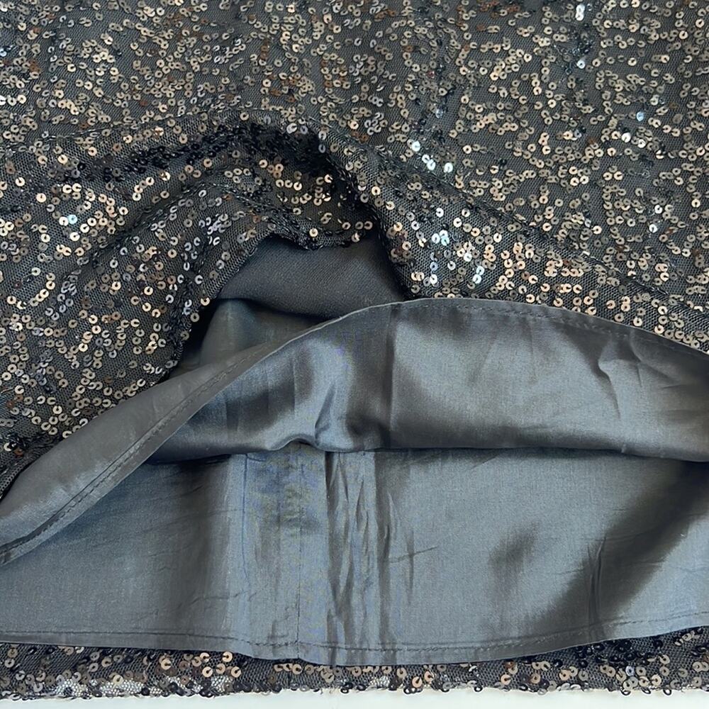 J. CREW black sequin mini skirt 2 - Picture 5 of 6